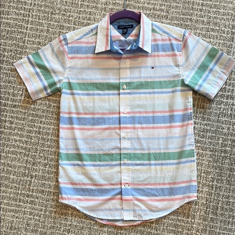 Tommy Hilfiger Young Men's Multicolor Striped Shirt